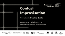 Infografika: Ewelina Cieśla, Contact Improvisation - Zakład Tańca Akademii Muzycznej w Katowicach, logotypy