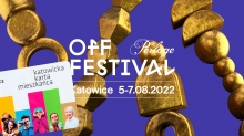 infografika: identyfikacja off festiwalu i zdjęcie katowickiej karty mieszkańca
