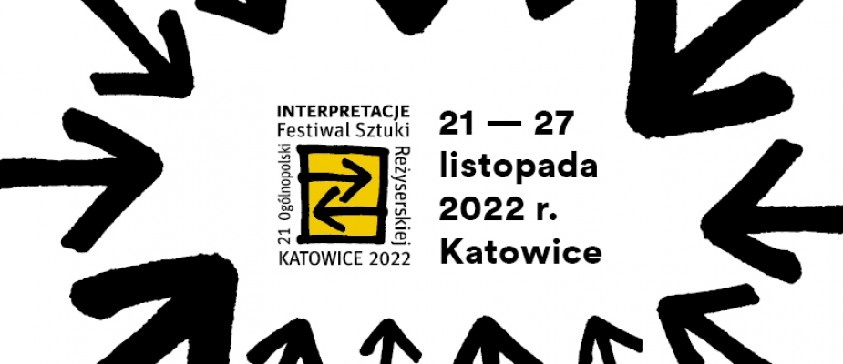 logo interpretacji, strzałki, 21-27 listopada 2022 r. Katowice