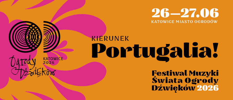 grafika zapowiadająca festiwal. Hasło na grafice: Kierunek Portugalia