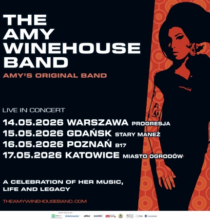 grafika zapowiadający koncert The Amy Winehouse Band 